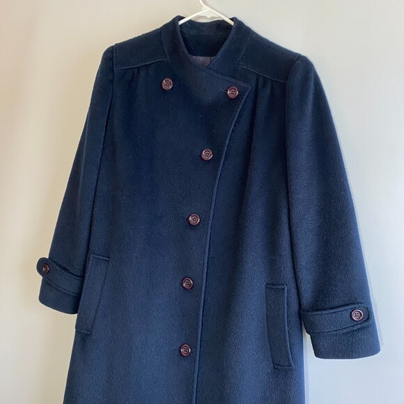Vintage Pure Wool Trench Coat Forstmann x Ermina for Fashionbilt USA Size S - Picture 3 of 15